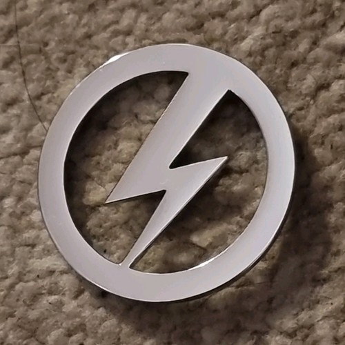 Chrome lightning flash - chrome, badge