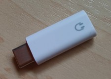 Weiß Audioadapter USB Type-C auf 3,5 mm Klinkenanschluss