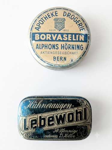 Antike blechdosen apotheke - antike,