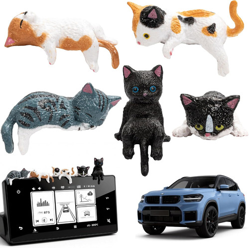 5er set mini katzen figuren - 5er-set,