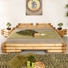 Bambusbett 140x200 Meiji Abaca