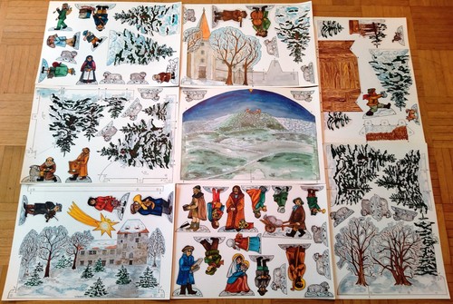 Weihnachtskrippe papier pappe - weihnachtskrippe,