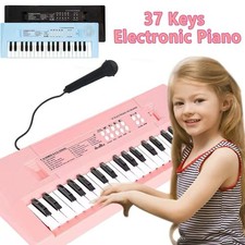 37-Tasten Kinder Elektrisches Piano & Orgel-Keyboard mit Mikrofon Musikspielzeug