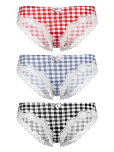 Pussy deluxe plaid slip - ♥,