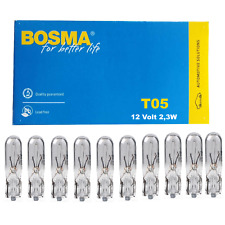30x Bosma 12V 2,3W T5 W2x4,6D Glühlampe Glassockellampe Tacholampe   B223w
