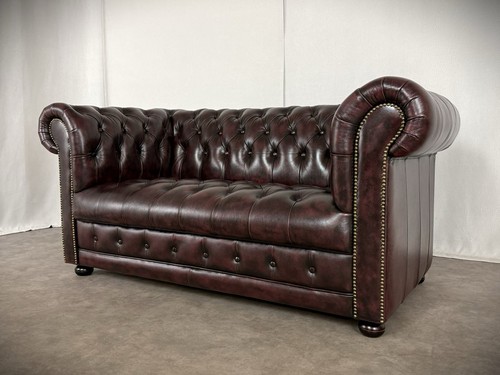Chesterfield ledersofa vintage - chesterfield,