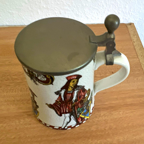 Porzellan bierkrug mit - bierkrug,