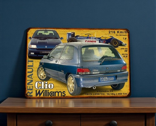 Blechschild renault clio - blechschild,