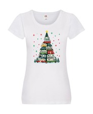 Camper | Camping | Weihnachten | Fahrzeuge | Baumlichter v2 Damen Shirt Weiß