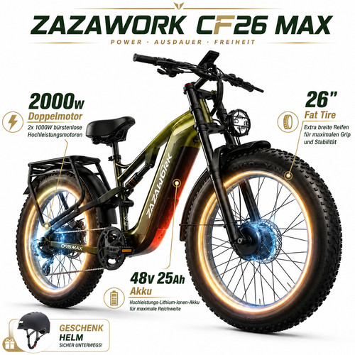 2000w elektrofahrrad 26zoll - 2000w,