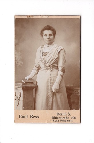 Cdv foto damenportrait - damenportrait, feine