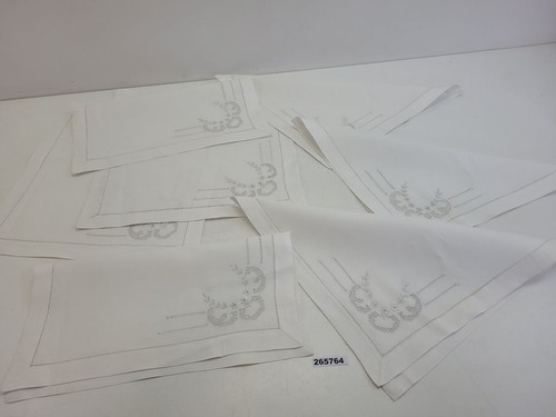 Platzdeckchen lochstickerei - 7x,