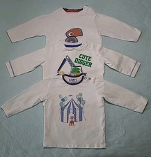 Baby T-Shirt Langarm 3-er SET, Größe 68, Baumwolle, Obaïbi, Tchibo, C&A, in weiß