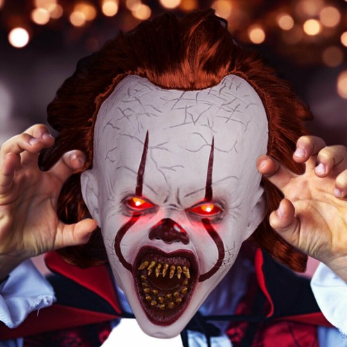 Led maske terrifier joker - led,