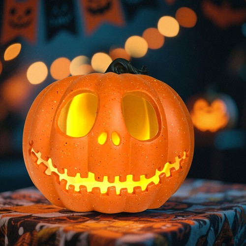 Halloween deko led kürbis - deko,
