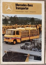 Mercedes Benz Transporter Pritschenwagen Kipper Magazin Zeitschrift Prospekt