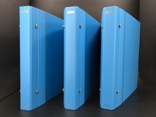 Schaubek Schraubendecke o. Kassette 3 Stück Hellblau neuwertig