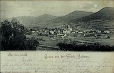 Mondschein Ak Ebermannstadt in