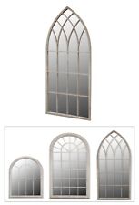 Rustikaler Gartenspiegel Bogen Spiegel Indoor Outdoor Vintage Eisen Wetterfest