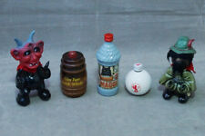 5X SCOTCH WHISKY FLASCHE FIGUR SAMMLER TEUFEL FASS GOLFBALL LITFASSSÄULE RÄUBER