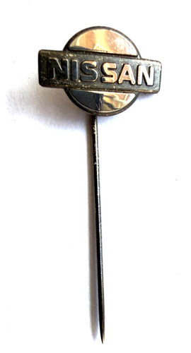 Nissan logo 1990 anstecknadel - nissan,