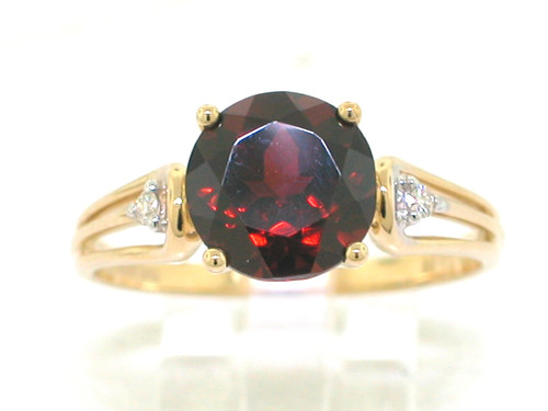 Granat ring 585 gelbgold - granat,