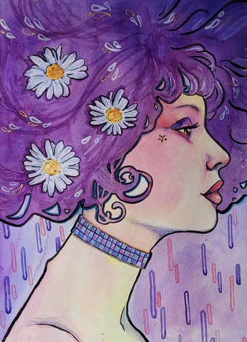 Jugendstil lady daisy - lady, a3