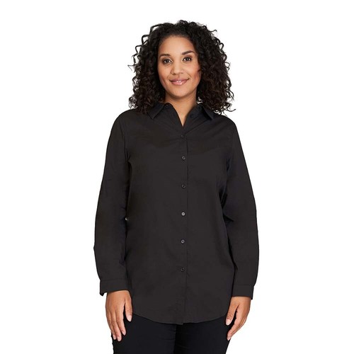 Gozzip bluse schwarz - schwarz, langarm