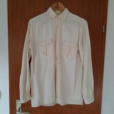 Langarm Herren Jagd Angeln Freizeit Hemd, Gr.  M, Marke Wappen, creme