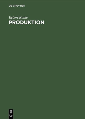 Produktion egbert kahle - produktion,