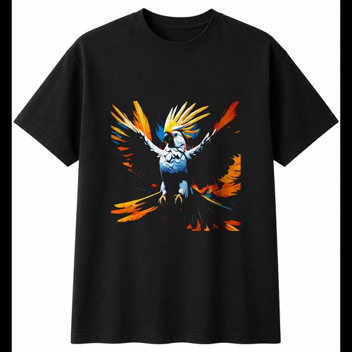 Dark fantasy kakadu mit federn - dark,