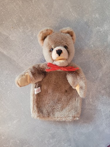 Vintage handpuppe bär rote - handpuppe, bär-rote