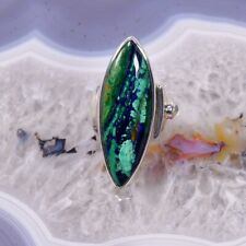 Malachit Azurit Ring, 925er