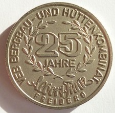 Sachsen FREIBERG 1986, 25 Jahre VEB Bergbau- und Hüttenkombinat Albert Funk