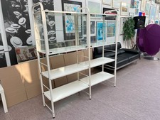 Glasschrank Vitrine - Regal aus Metall und Glas, 1,7m x 1,8m x 0,45m