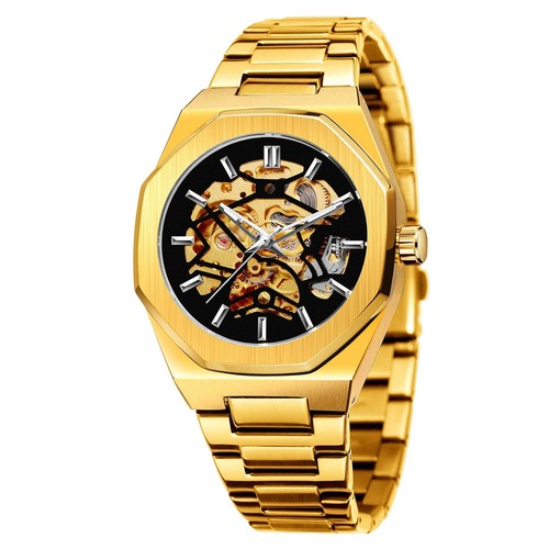 Luxus herren edelstahl uhr - luxus,