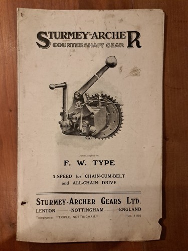 Sturmey archer 1926 w - 9.9,