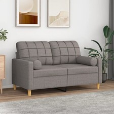 Sofa mit Zierkissen Couch Loungesofa Schlafsofa Polstersofa Stoff vidaXL