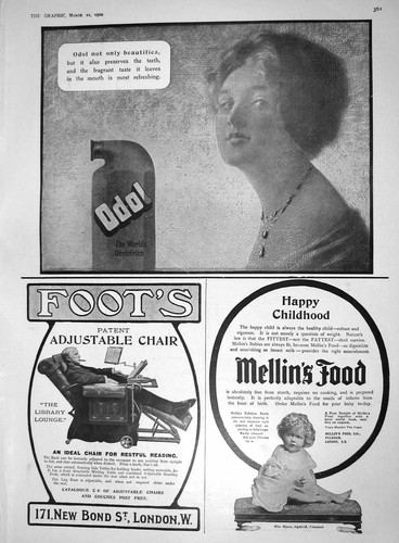 Antiker druck 1910 - 1910, reklame