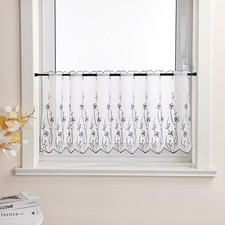 Scheibengardinen Bestickt