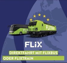 FlixBus / FlixTrain Gutschein – Direktfahrt Europa – Gültig bis März 2026