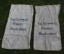 2 x Alter Sack Leinensack