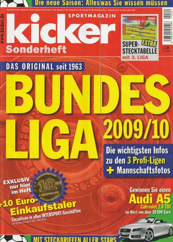 Kicker sonderheft bundesliga - sonderheft,,