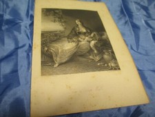 Druck , Stahlstich  um 1850 