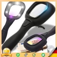 Leselupe LED Lupe Licht Handlupe Vergrößerungsglas mit Beleuchtung Retoo