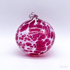 Vintage Glaskugel Fensterkugel zum Aufhängen, Handgefertigt Pink Rosa | 8cm Ø