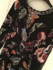 h&m midi kleid 38 schwarz