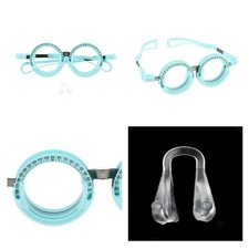 Blaue optische Probiergläser