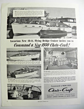 1950 Chris-Craft Print Ad