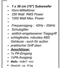 Zwei Aktive Boxen,DJ 